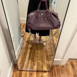 COACH purple duffle bag